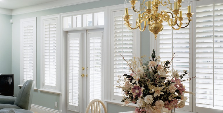 Atlanta sunroom polywood shutters